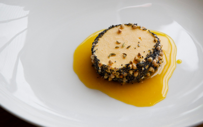 Gin Orange Parfait, Tangelo and cultured butter By Oakridge