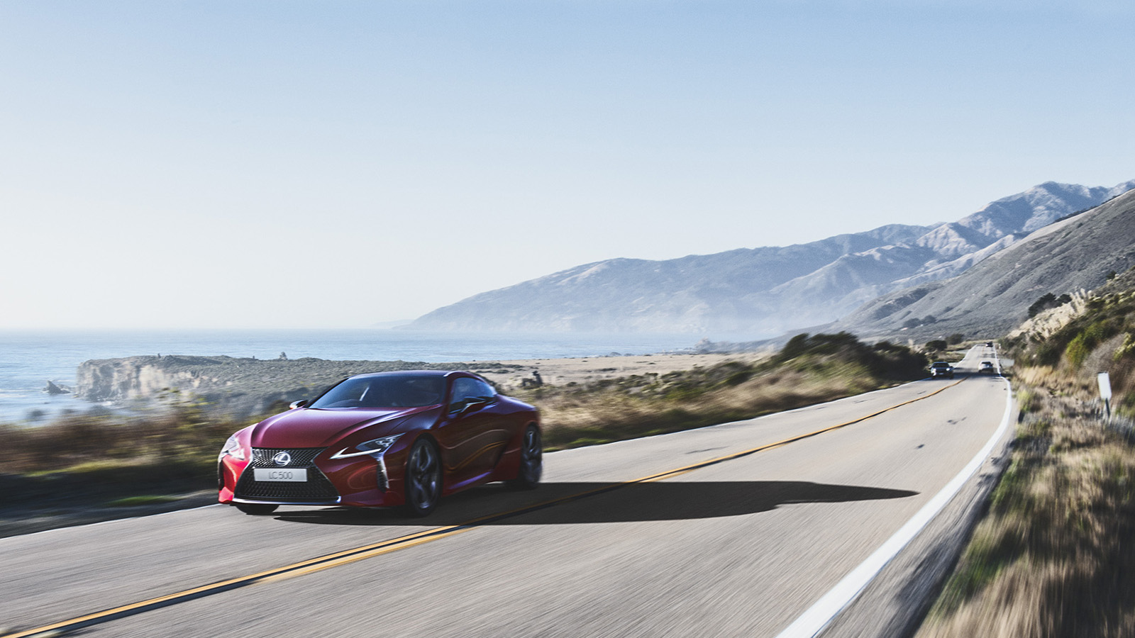 Lexus LC spindle grille headlights luxury coupe