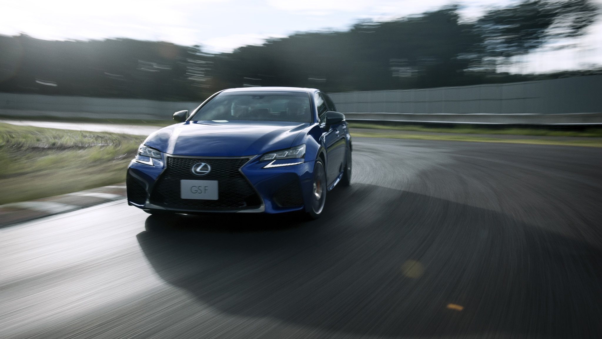 Lexus GS F shown in Cobalt Mica