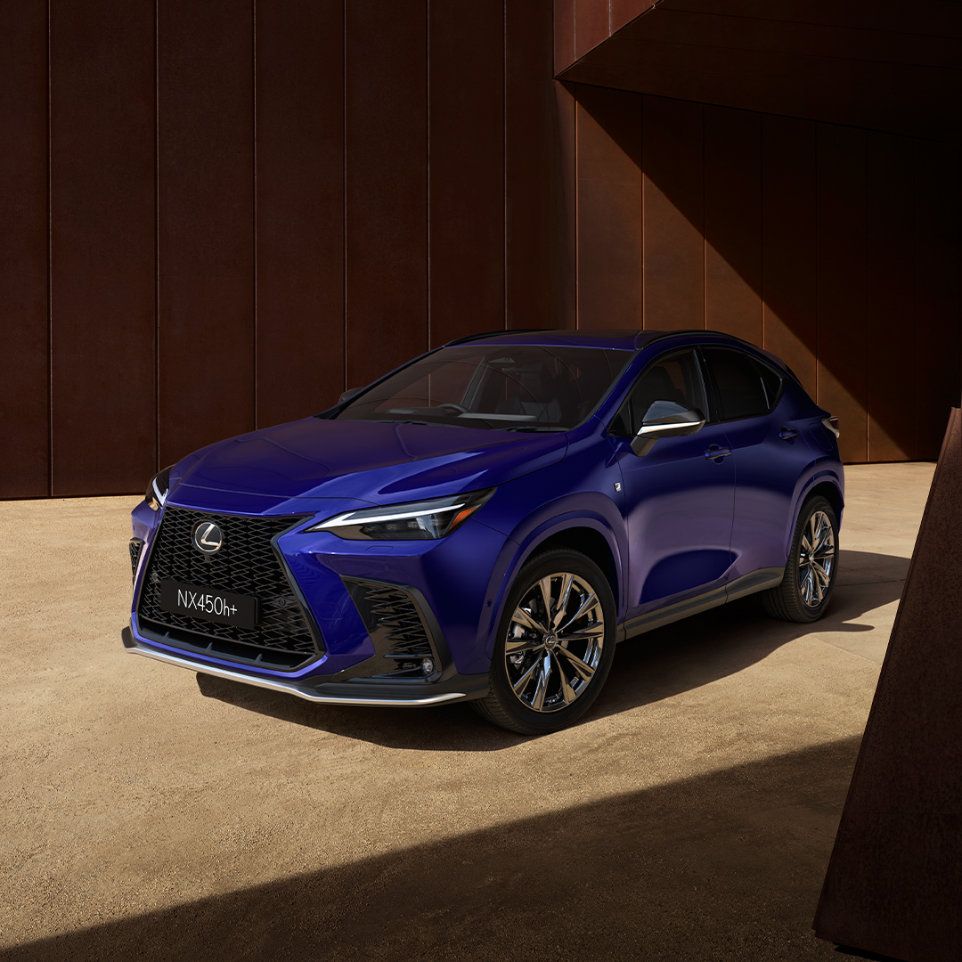 Blue Lexus NX SUV