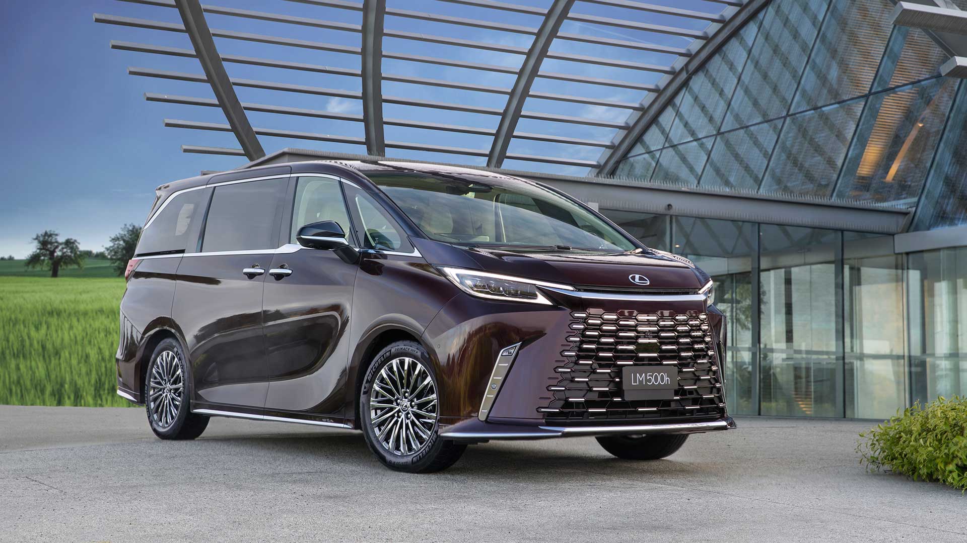 2024 Lexus LM 500h. Overseas pre-production model shown. Australian grades, features & specifications may differ.